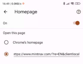 Xiaomi тайно изменяет домашнюю страницу браузера Chrome