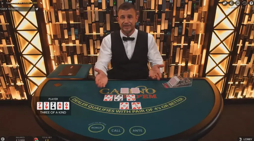 Покер с живым дилером